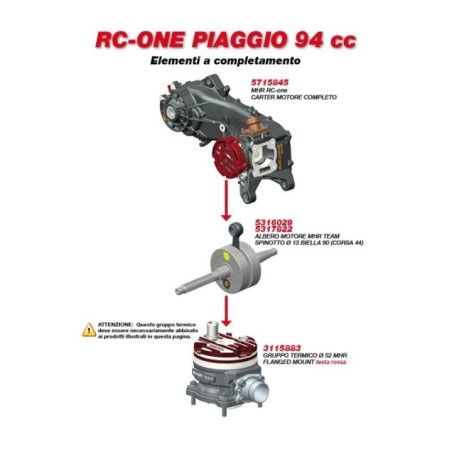 Carter Motore Completo Malossi 5715845 per Gilera Runner 50