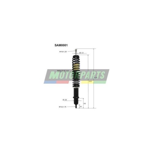 Coppia Ammortizzatori Anteriori Top Performance SAM0001