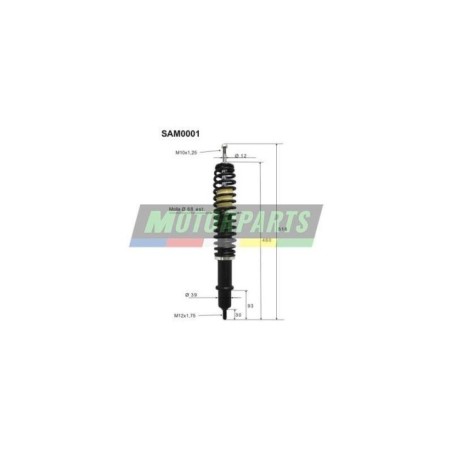 Coppia Ammortizzatori Anteriori Top Performance SAM0001