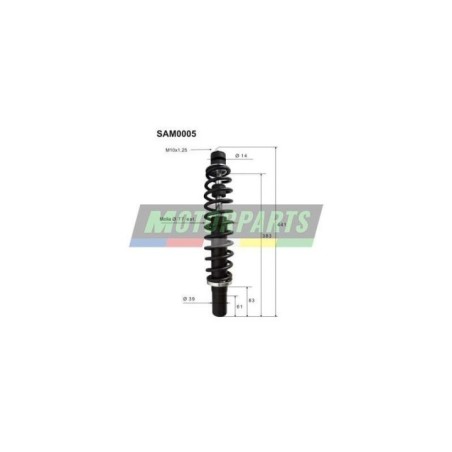 Coppia Ammortizzatori Anteriori Top Performance SAM0005