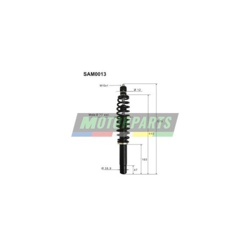 Coppia Ammortizzatori Anteriori Top Performance SAM0013