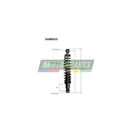 Coppia Ammortizzatori Posteriori Top Performance SAM0025