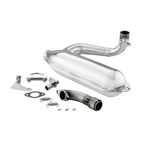 Marmitta Siluro Sport Cromata VMC 003699 per Vespa 50 125