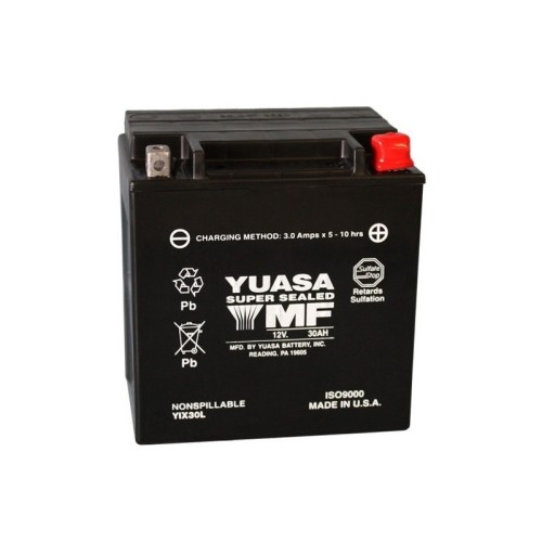 Batteria Yuasa Sigillata Attivata 12V 30 AH per Harley