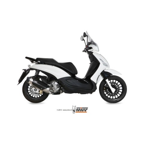 Terminale di Scarico Marmitta Urban Inox Mivv per Piaggio