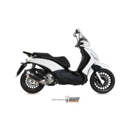 Terminale di Scarico Marmitta Urban Inox Mivv per Piaggio