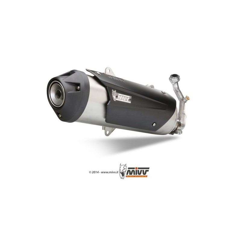 Terminale di Scarico Marmitta Urban Inox Mivv per Piaggio