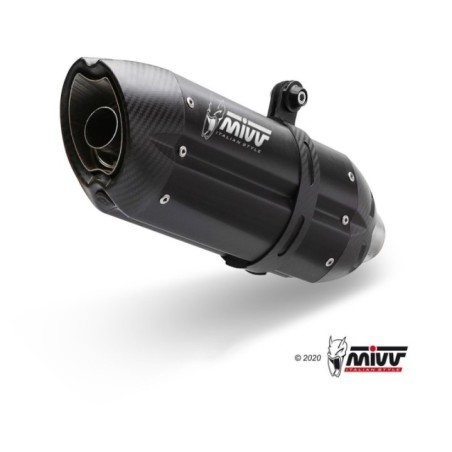 Terminale di Scarico Marmitta Suono Nero Mivv Y.055.L9 per Y