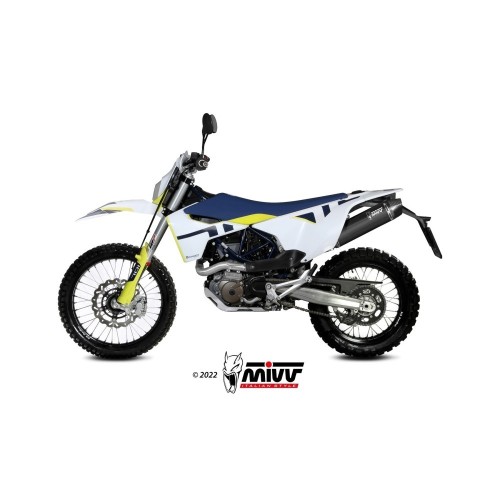 Terminale di Scarico Marmitta STR1 Nero Mivv per Husqvarna