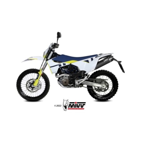 Terminale di Scarico Marmitta STR1 Nero Mivv per Husqvarna