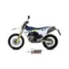 Terminale di Scarico Marmitta STR1 Nero Mivv per Husqvarna