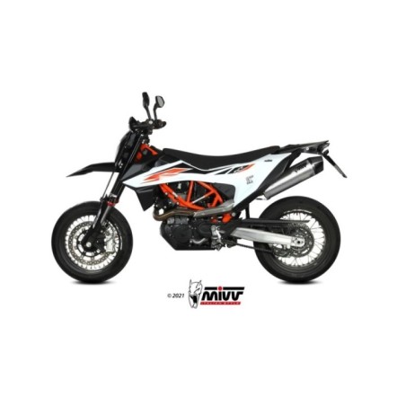 Terminale di Scarico Marmitta STR1 Inox Mivv per KTM 690