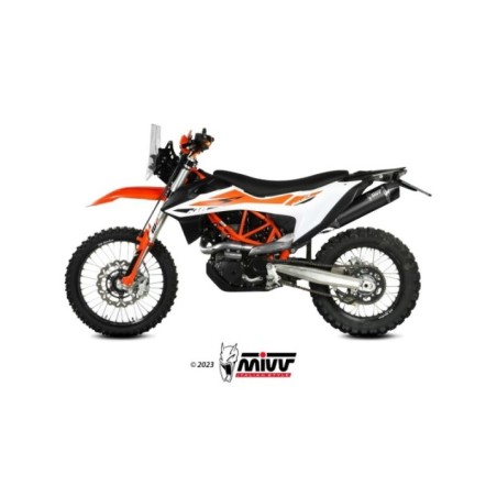 Terminale di Scarico Marmitta STR1 Nero Mivv per KTM 690