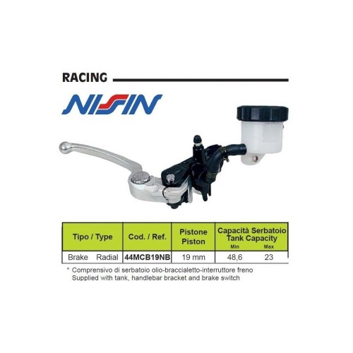 44MCB19NB NISSIN - Pompa freno radiale 19x21