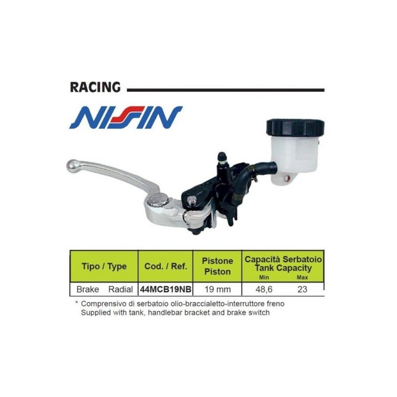 44MCB19NB NISSIN - Pompa freno radiale 19x21