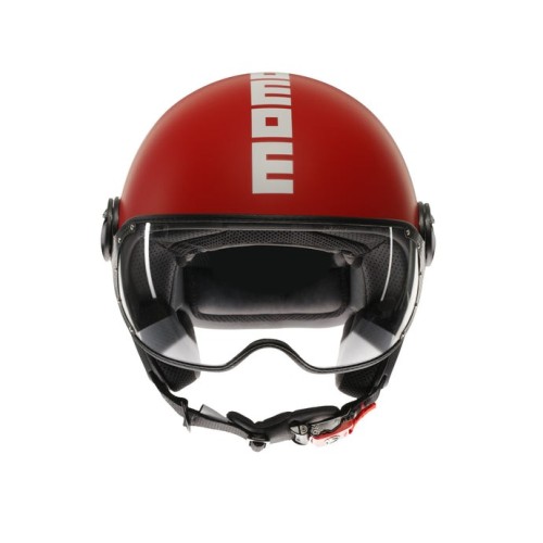 Casco MOMO Design FGTR CLASSIC Candy Rosso opaco / bianco E2206