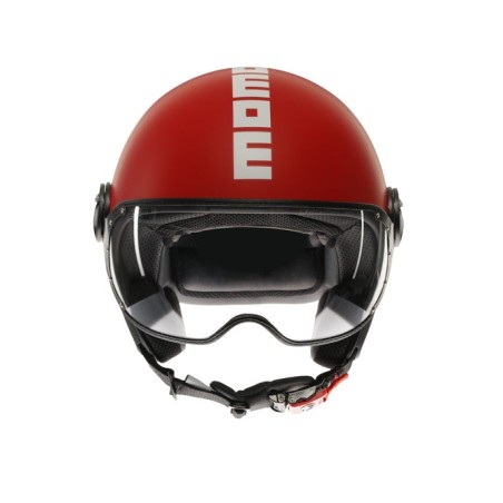 Casco MOMO Design FGTR CLASSIC Candy Rosso opaco / bianco E2206