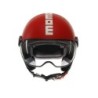 Casco MOMO Design FGTR CLASSIC Candy Rosso opaco / bianco E2206