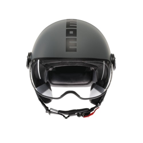 Casco MOMO Design FGTR CLASSIC Mono Grigio opaco / nero E2206