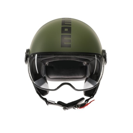 Casco MOMO Design FGTR CLASSIC Mono Verde militare opaco / nero E2206