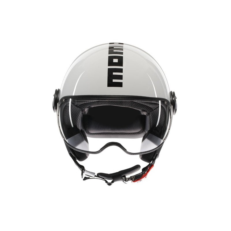 Casco MOMO Design FGTR CLASSIC Mono Bianco lucido / nero E2206