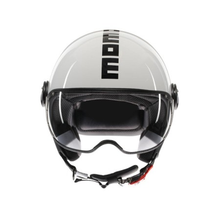 Casco MOMO Design FGTR CLASSIC Mono Bianco lucido / nero E2206