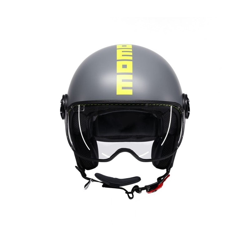 Casco MOMO Design FGTR CLASSIC Fluo Grigio opaco / giallo fluo E2206