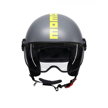 Casco MOMO Design FGTR CLASSIC Fluo Grigio opaco / giallo fluo E2206