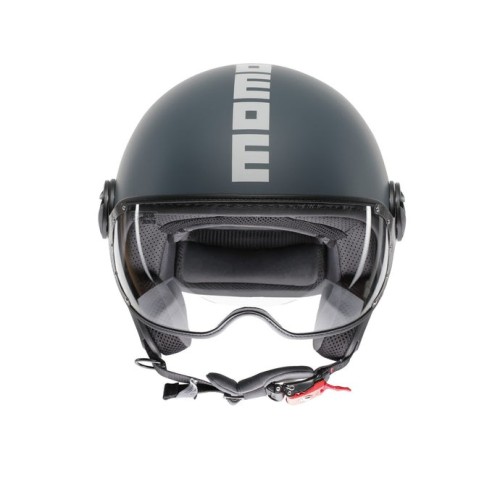 Casco MOMO Design FGTR CLASSIC Candy Grigio ottanio / bianco E2206