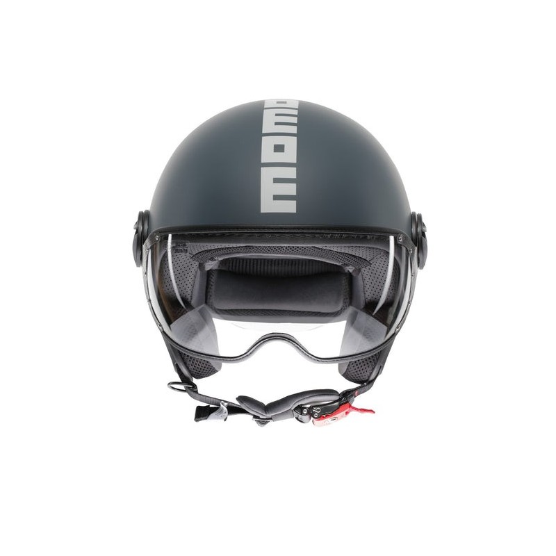 Casco MOMO Design FGTR CLASSIC Candy Grigio ottanio / bianco E2206