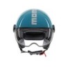 Casco MOMO Design FGTR CLASSIC Candy Blu lago / bianco E2206