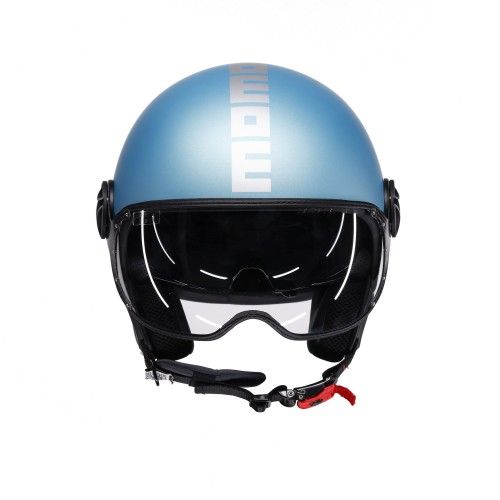 Casco MOMO Design FGTR EVO Mono Blu primavera opaco / silver E2206