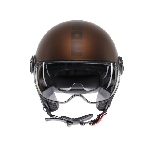 Casco MOMO Design FGTR EVO Mono Espresso opaco / nero E2206