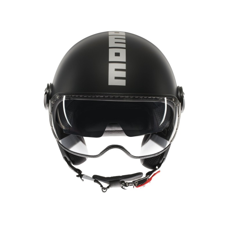 Casco MOMO Design FGTR EVO Mono Nero opaco / silver E2206