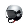 Casco MOMO Design FGTR EVO Mono Grigio opaco / ceruleo argento E2206