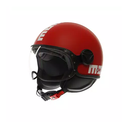 Casco MOMO Design FGTR CLASSIC Candy Rosso opaco / bianco E2206