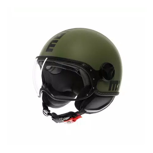 Casco MOMO Design FGTR CLASSIC Mono Verde militare opaco / nero E2206