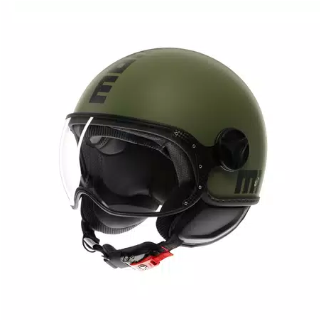Casco MOMO Design FGTR CLASSIC Mono Verde militare opaco / nero E2206
