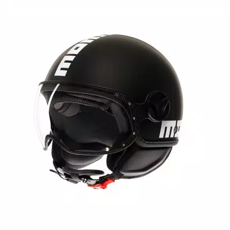 Casco MOMO Design FGTR CLASSIC Mono Nero opaco / bianco E2206