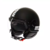 Casco MOMO Design FGTR CLASSIC Mono Nero opaco / bianco E2206