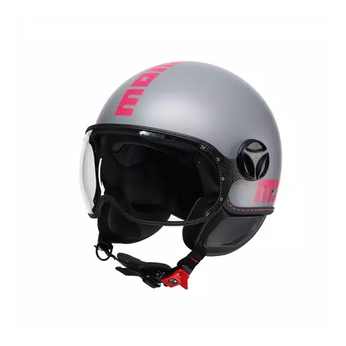 Casco MOMO Design FGTR CLASSIC Fluo Grigio opaco / fucsia E2206