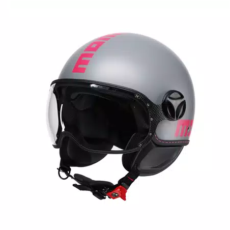 Casco MOMO Design FGTR CLASSIC Fluo Grigio opaco / fucsia E2206