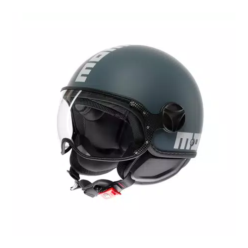 Casco MOMO Design FGTR CLASSIC Candy Grigio ottanio / bianco E2206