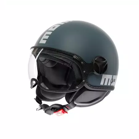 Casco MOMO Design FGTR CLASSIC Candy Grigio ottanio / bianco E2206
