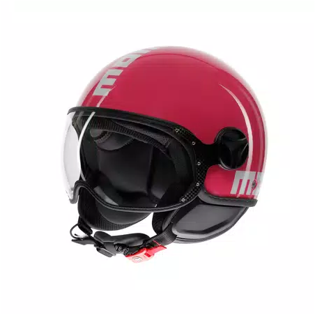 Casco MOMO Design FGTR CLASSIC Candy Fucsia / bianco E2206