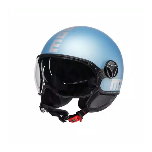 Casco MOMO Design FGTR EVO Mono Blu primavera opaco / silver E2206