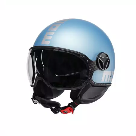 Casco MOMO Design FGTR EVO Mono Blu primavera opaco / silver E2206