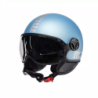 Casco MOMO Design FGTR EVO Mono Blu primavera opaco / silver E2206