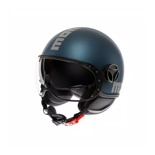 Casco MOMO Design FGTR EVO Mono Blu avio opaco / silver E2206