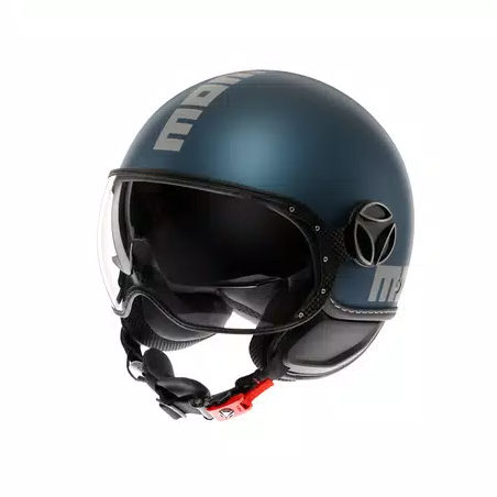 Casco MOMO Design FGTR EVO Mono Blu avio opaco / silver E2206